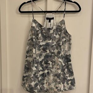 Banana Republic Sequin Watercolor Print Sleeveless Top